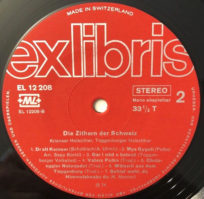 Dischi in vinile: Die Zithern der Schweiz (LP) – Usato da Grüningen venduto da azulmarron 3