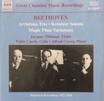 Beethoven - Archduke Trio / Kreutzer Sonata (Casals)