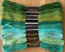 10x Stickgarn neu