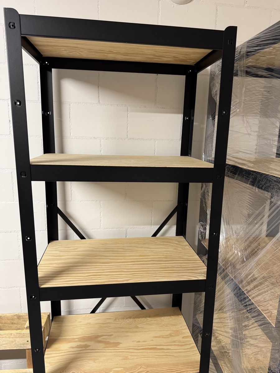 Regale: 3x IKEA BROR Schwerlastregal mit 14 Kieferholzfächern – Gebraucht aus Mettmenstetten von Sunsethunter04
