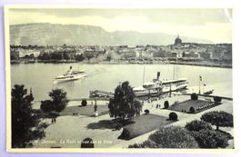 Genève , La Rade et vue sur la Ville