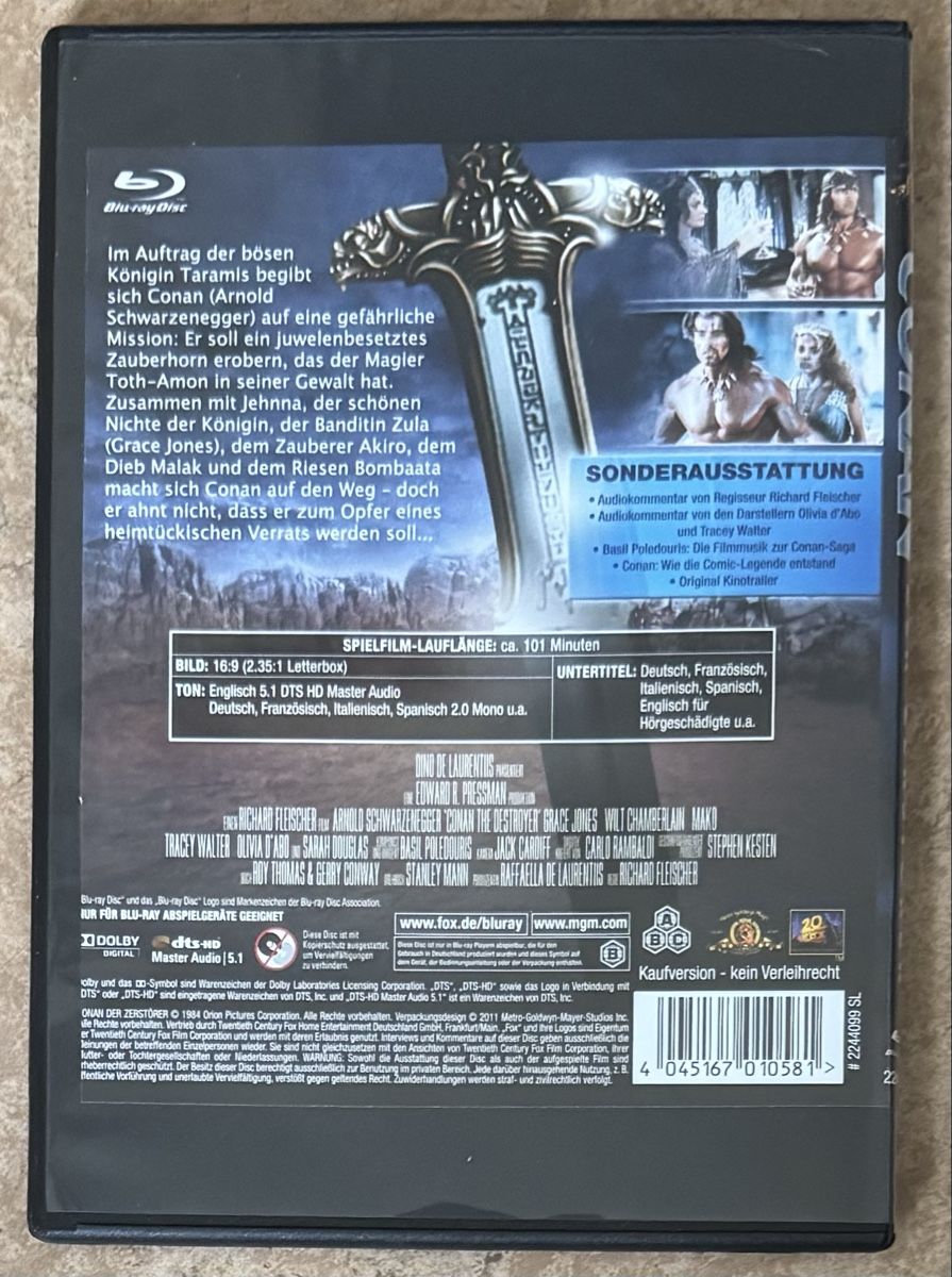 Alle DVDs: CONAN DER ZERSTÖRER  – Neu (gemäss Beschreibung) aus Dietikon von AndreaSch01 1
