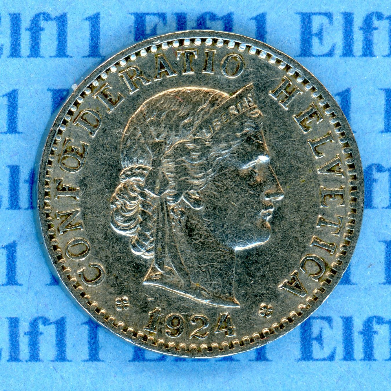 Tutti le monete: CHF___0.20 1924 ss 20 Rappen – Usato da Widnau venduto da Elf11