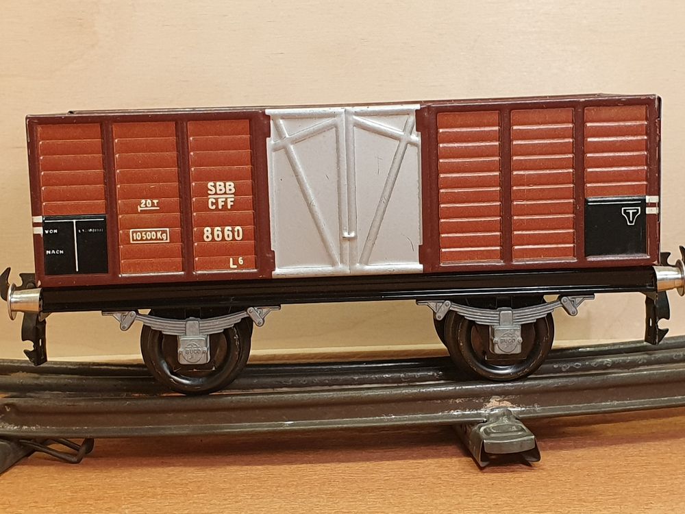 Buco Trains électriques: Schöner Buco SBB-CFF 8660 offener Güterwagen in Spur 0 – D'occasion à Riehen par Sandra184 4