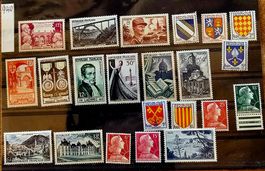FRANCE timbres neufs ** ~1946-55