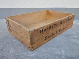 alte Holzkiste Kiste HENKEL 'S BLEICHSODA SEIFENKISTE