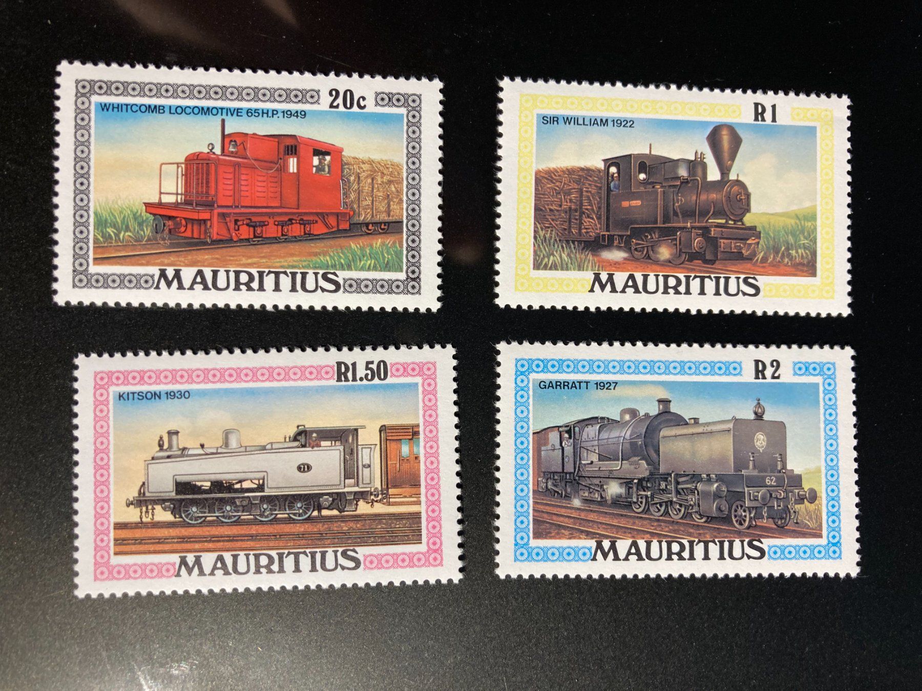Tutti i francobolli: Mauritius 1979 Satz Lokomotiven postfrisch – Usato da Liestal venduto da schnueps