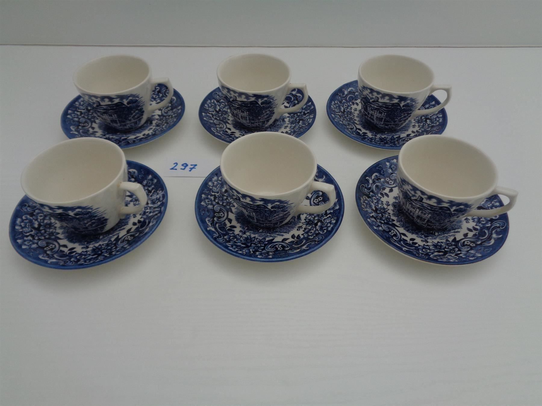Tazze: 6 Tassen-Unterteller  Ironstone England – Usato da Chur venduto da omonia