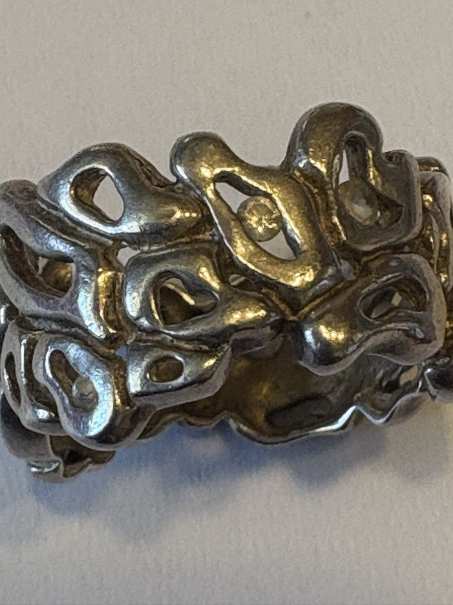 Anelli: 925 Silber Ring extravagant  – Usato da Murten venduto da Tzaugg 1