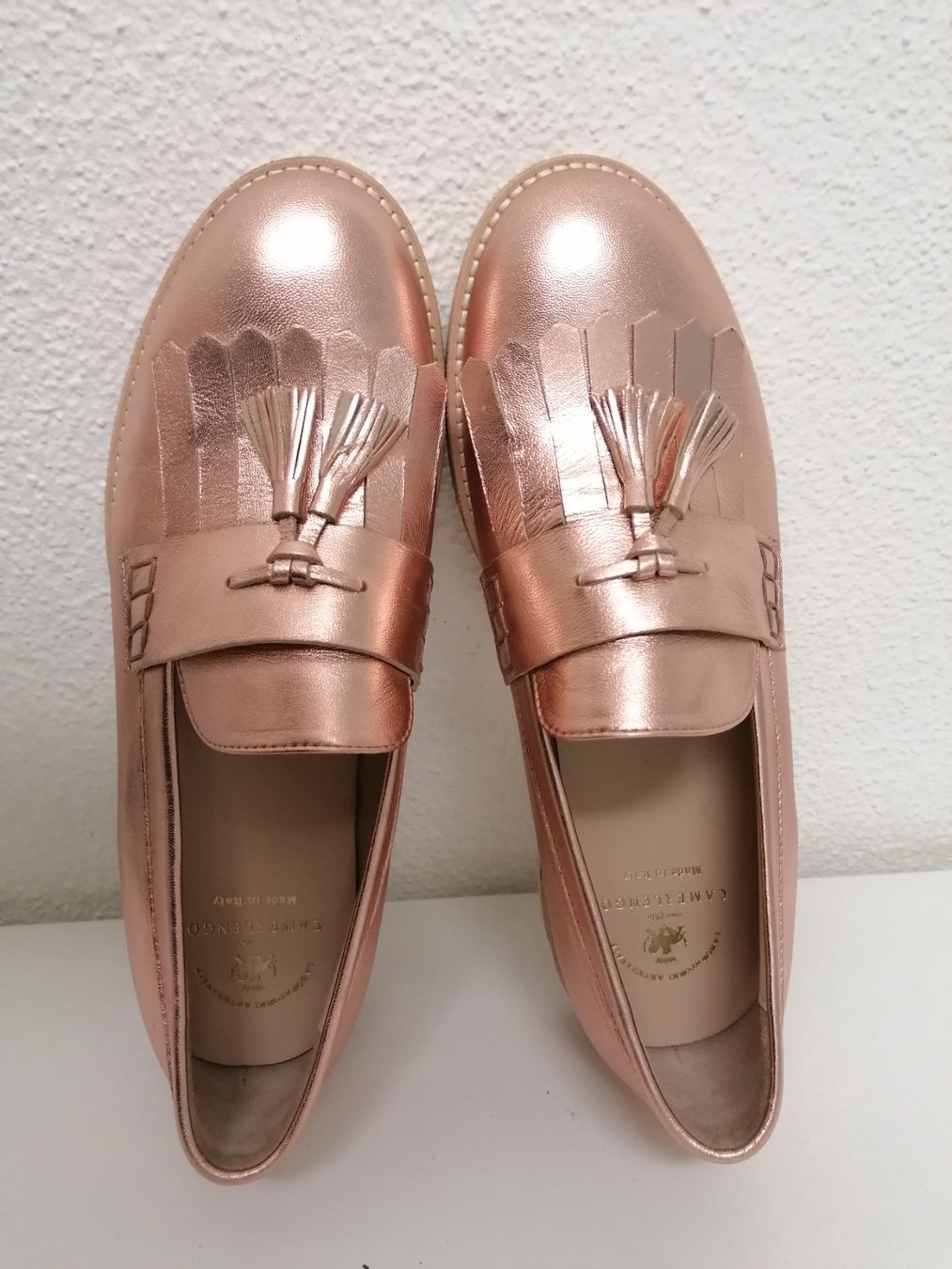 Scarpe da donna: Slepper voll Leder  in rosé gold ein schnäppchen!!! – Nuovo (secondo la descrizione) da Langendorf venduto da terra75 1