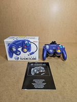 Original GameCube Controller Indigo & Clear CIB