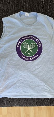 Wimbledon Tank Top Hellblau, Grösse XXL Neuwertig!🎾