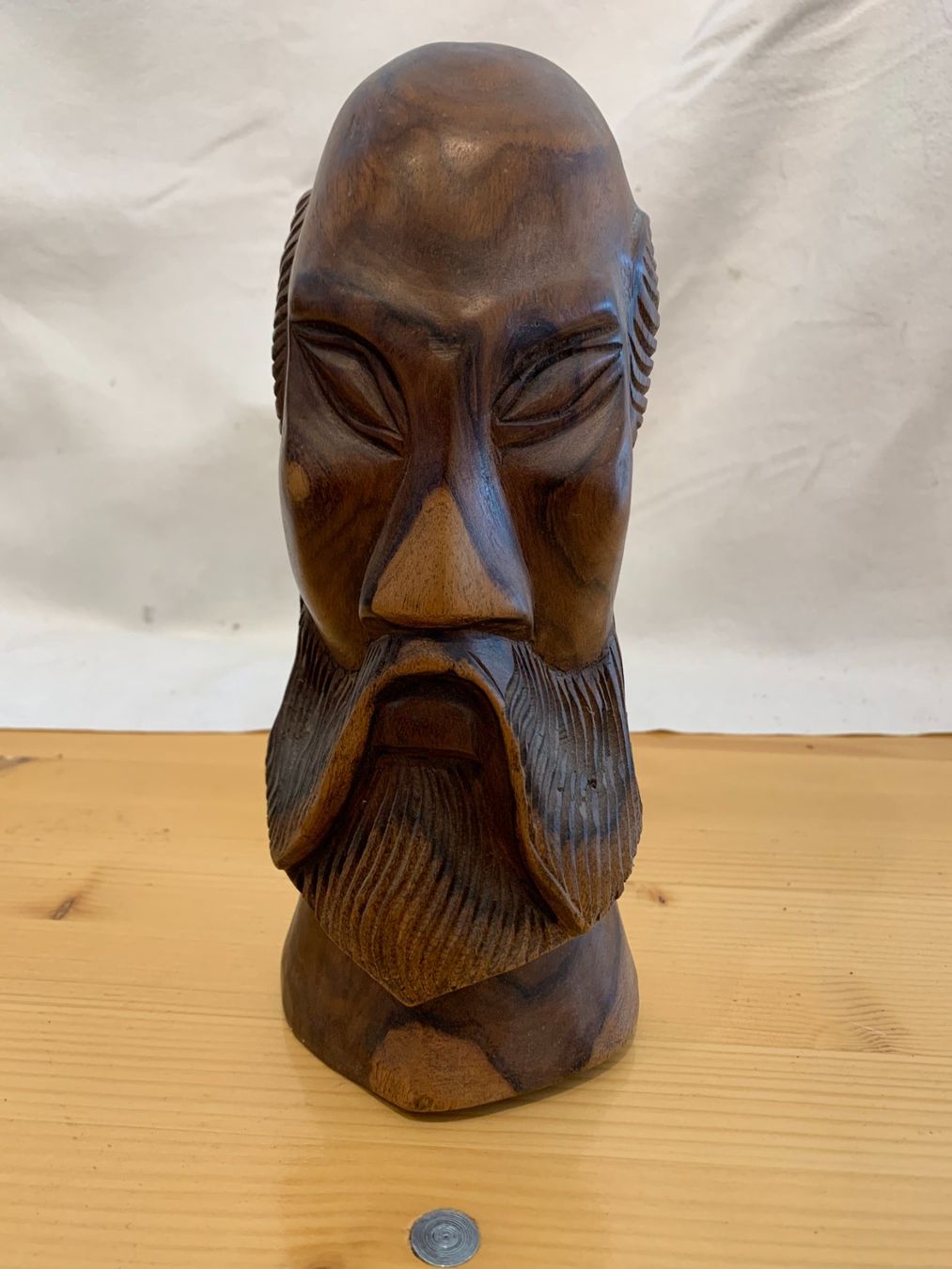 Statuette: Holzfigur Old Island chef Okefe aus Mirkronesien – Usato da Mumpf venduto da dadaboygugulini