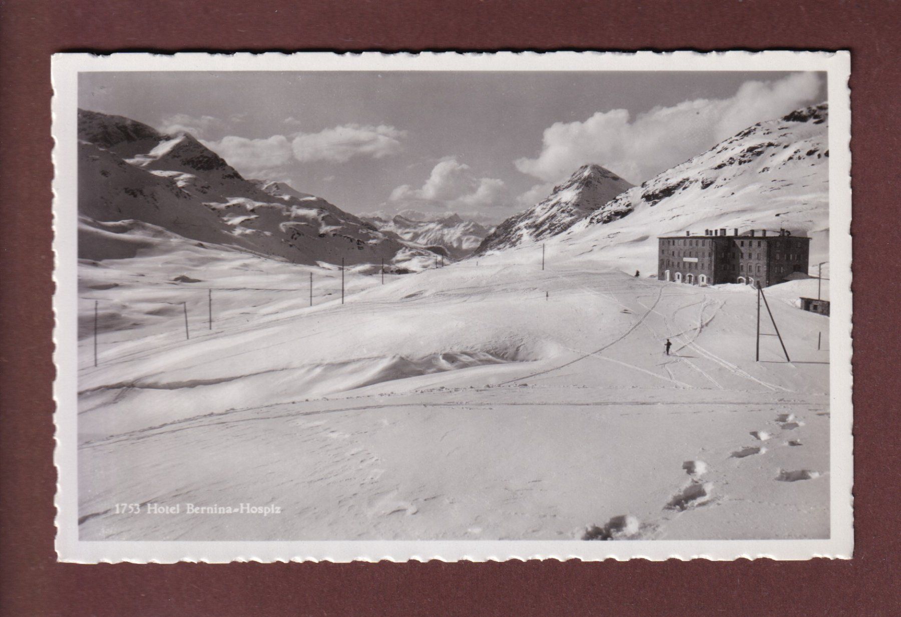 Ansichtskarten: Hotel BERNINA-HOSPIZ – Gebraucht aus Pully von nicecards-shop