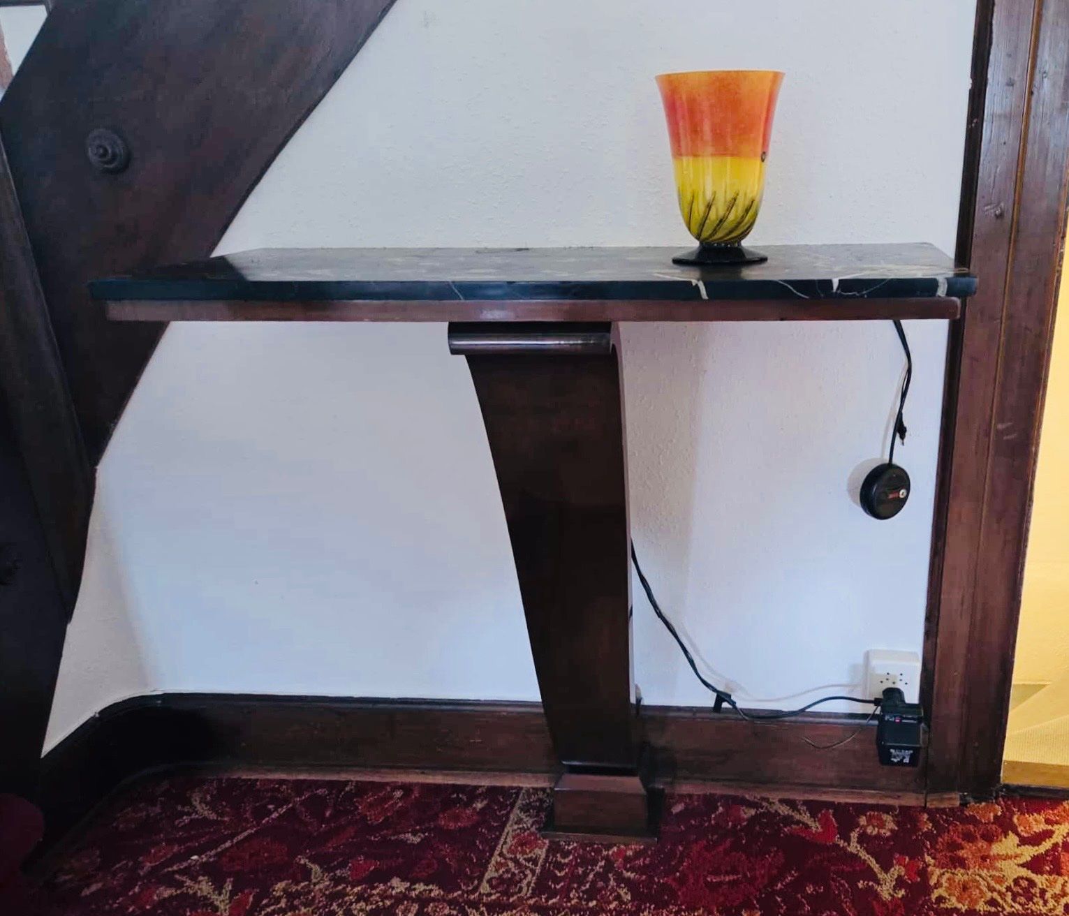 Console: Art Deco Konsolentisch mit Marmorplatte – Usato da Dübendorf venduto da eug_b6ld
