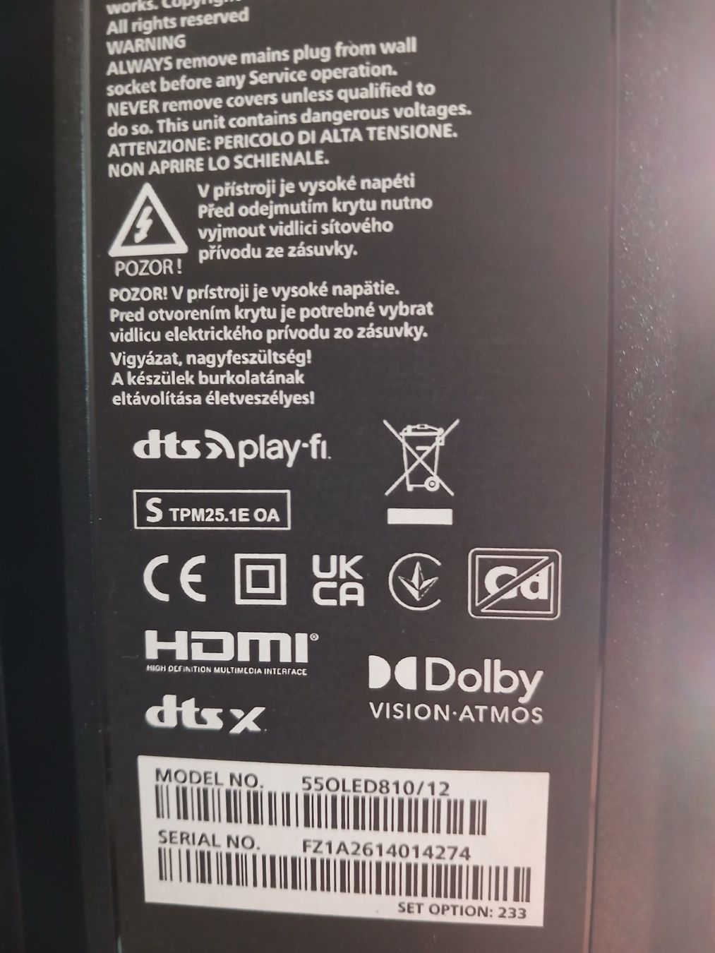 Philips Televisori: Neuer Philips 55OLED810/12 – Usato da Cazis venduto da fur_cqv7 2