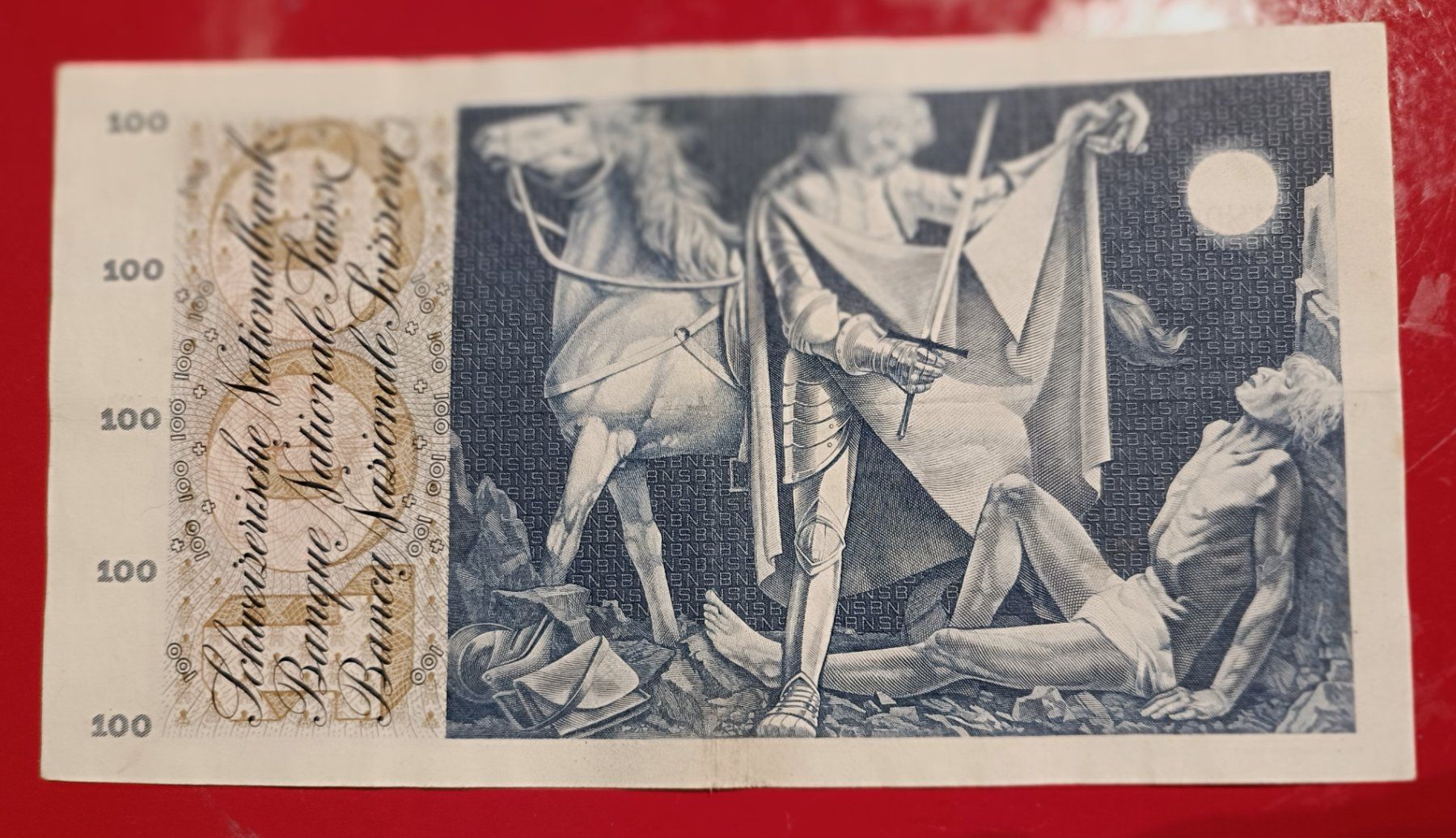 Banknoten: 100.- Fr. CH Note TYP ST. Martin  30.06 .1967 gebraucht – Gebraucht aus Glis von MYS-Wallis2020 5