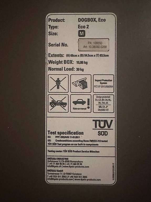 Gabbie, trasporto & Sicurezza: Hundebox 4pets ECO 2 (Medium)  – Usato da Adligenswil venduto da lefaon 2