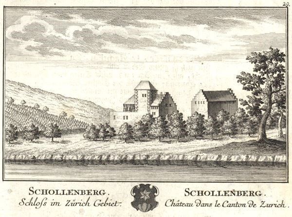 Incisioni: Schollenberg Flaach von Herrliberger 1754 – Usato da Rafz venduto da Helvet32 1