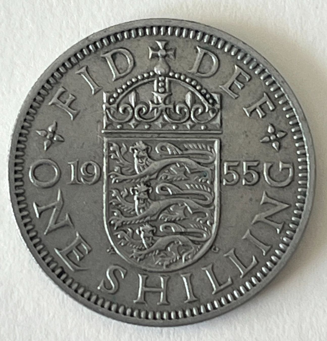 Alle Münzen: 1 Shilling anglais 1955 – Gebraucht aus Carouge GE von Pierre48