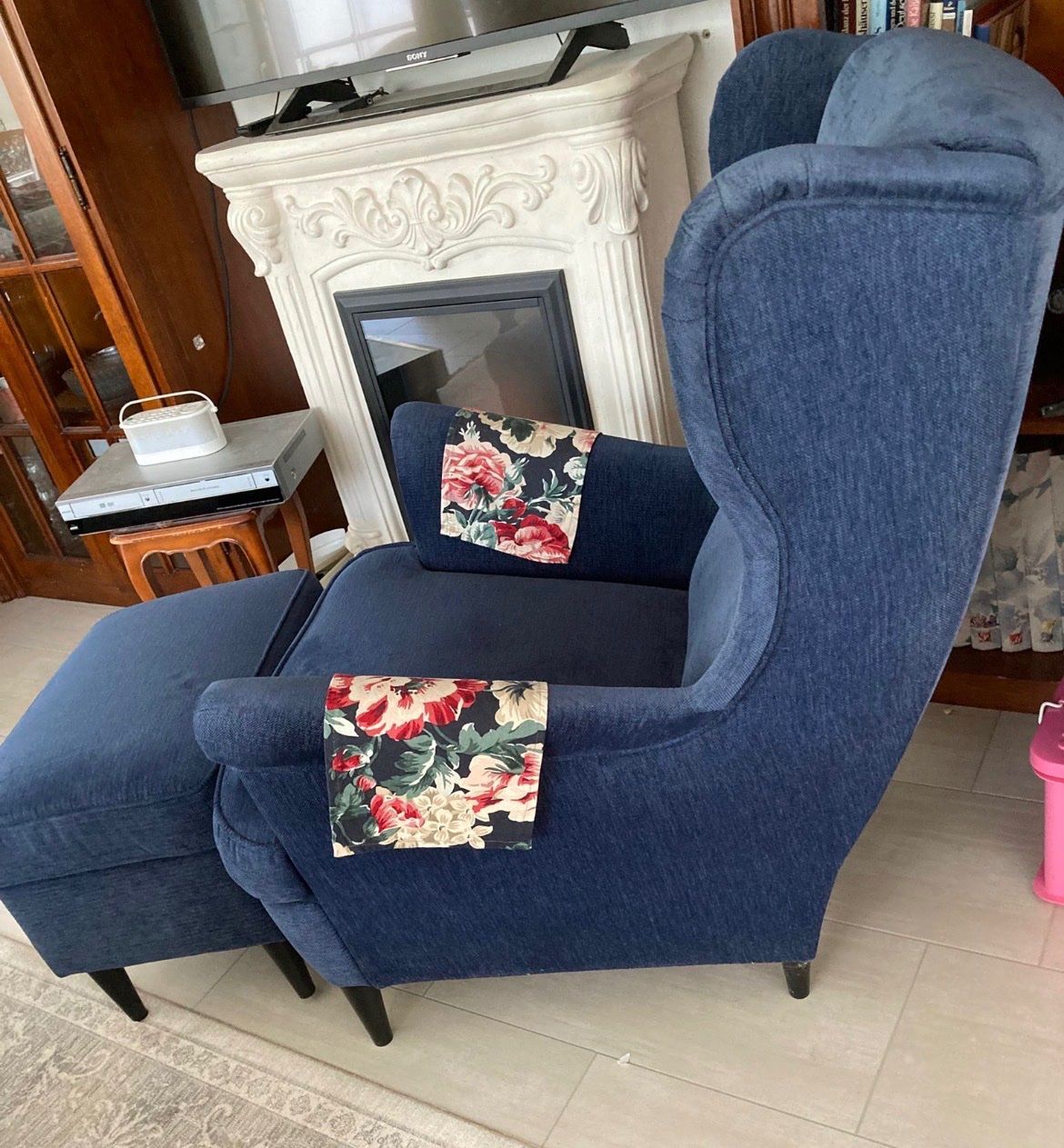 Ikea Sessel: Strandmon IKEA Sessel inkl. Hocker – Gebraucht aus Schänis von Saesse 1