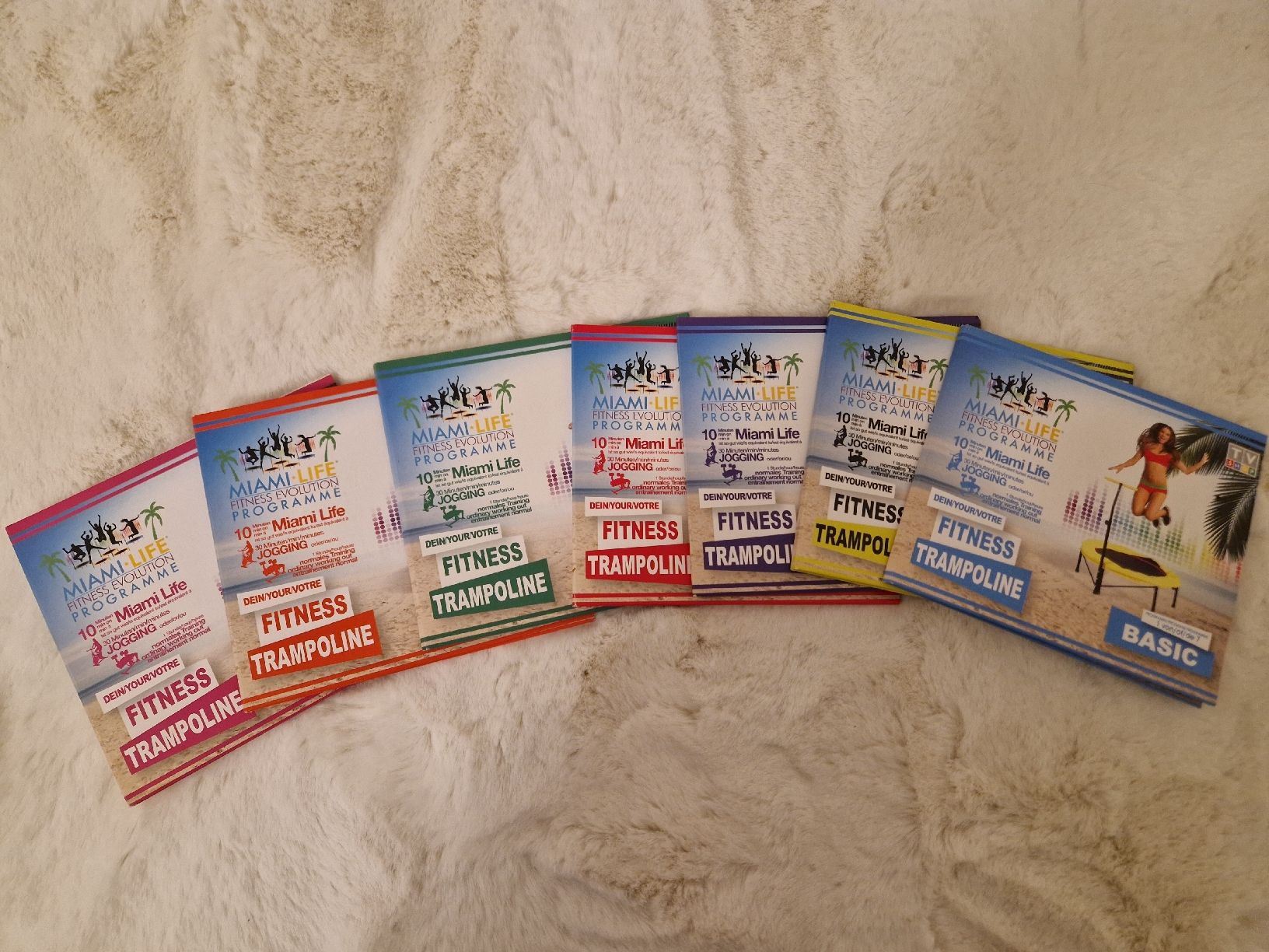 Tutti i DVDs: Miami Life Fitness Evolution Trampoline, 7 DVDs Set – Usato da Benken venduto da Carmen_9