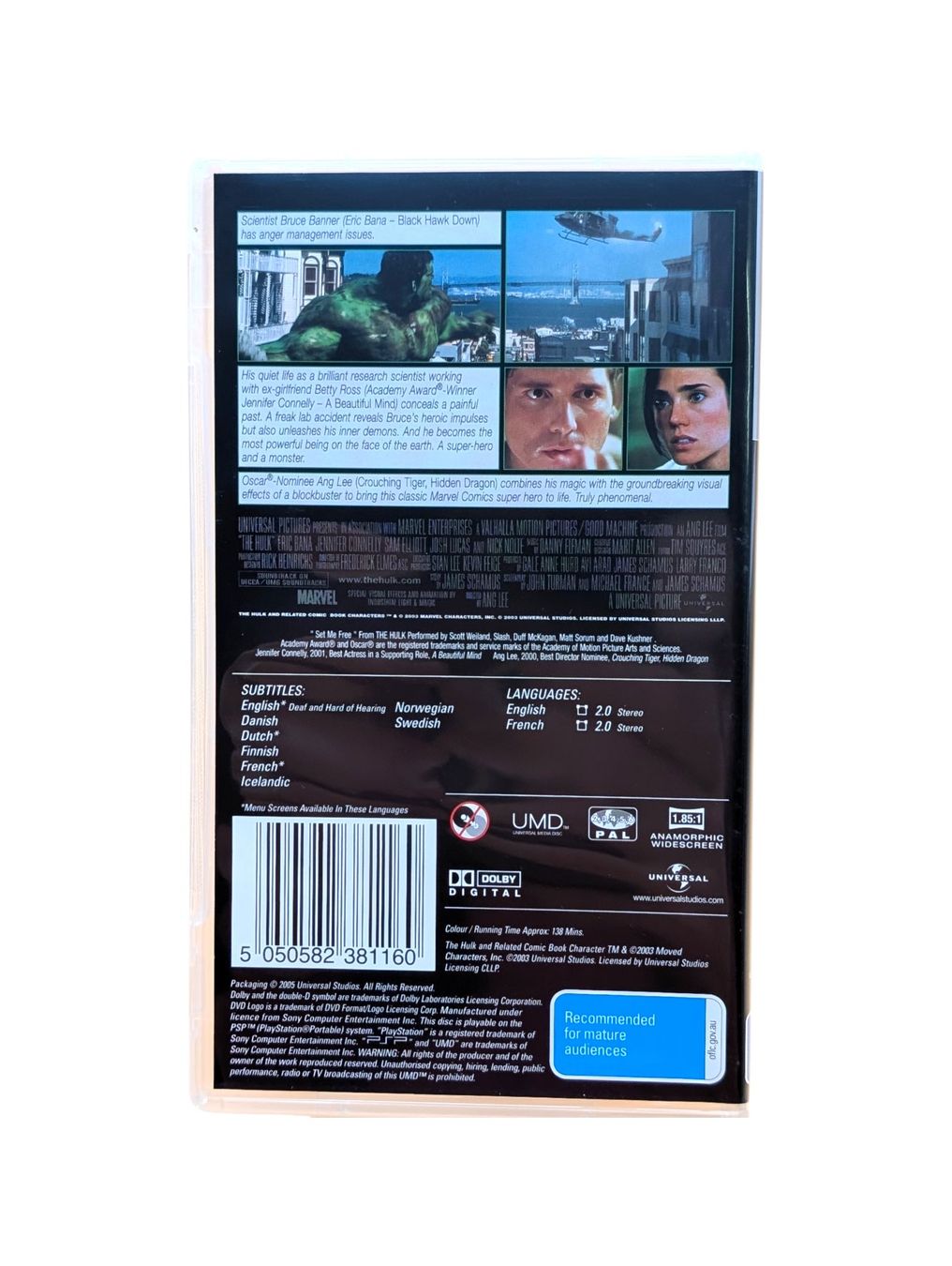 Sony Spiele: UMD-Video Hulk (PSP) – Gebraucht aus Domat/Ems von IsseldorsShop 1