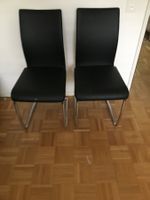 Schwarze Designer Stühle, 2 Stk. - Top Zustand!