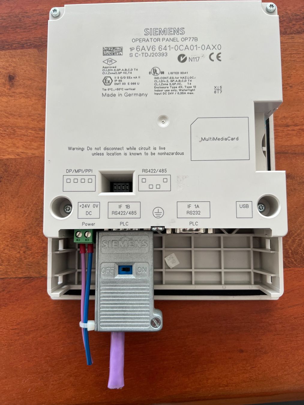 Siemens Sistema di controllo: Simatic OP77B Siemens Operator Panel 6AV6 641-0CA01-0AX0 – Usato da Romanshorn venduto da DonRicardoo 1