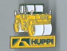 Strassenwalze von Hamm mit Hüppi Logo! Pin