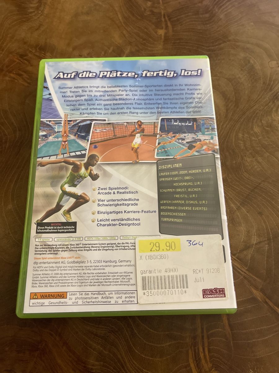 Giochi: Summer Athletics Xbox 360 – Nuovo (secondo la descrizione) da Renens VD venduto da fra_2rxn 1