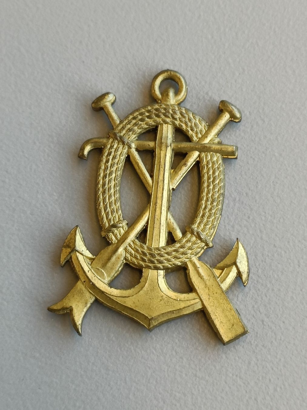 Schweizer Armee Placchette & Badge: Altes Abzeichen Anhänger Schweizer Armee - Pontoniere – Usato da Brugg AG venduto da Ente015 1
