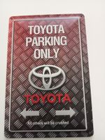 Metallic Blechschild-TOYOTA-PARKING ONLY