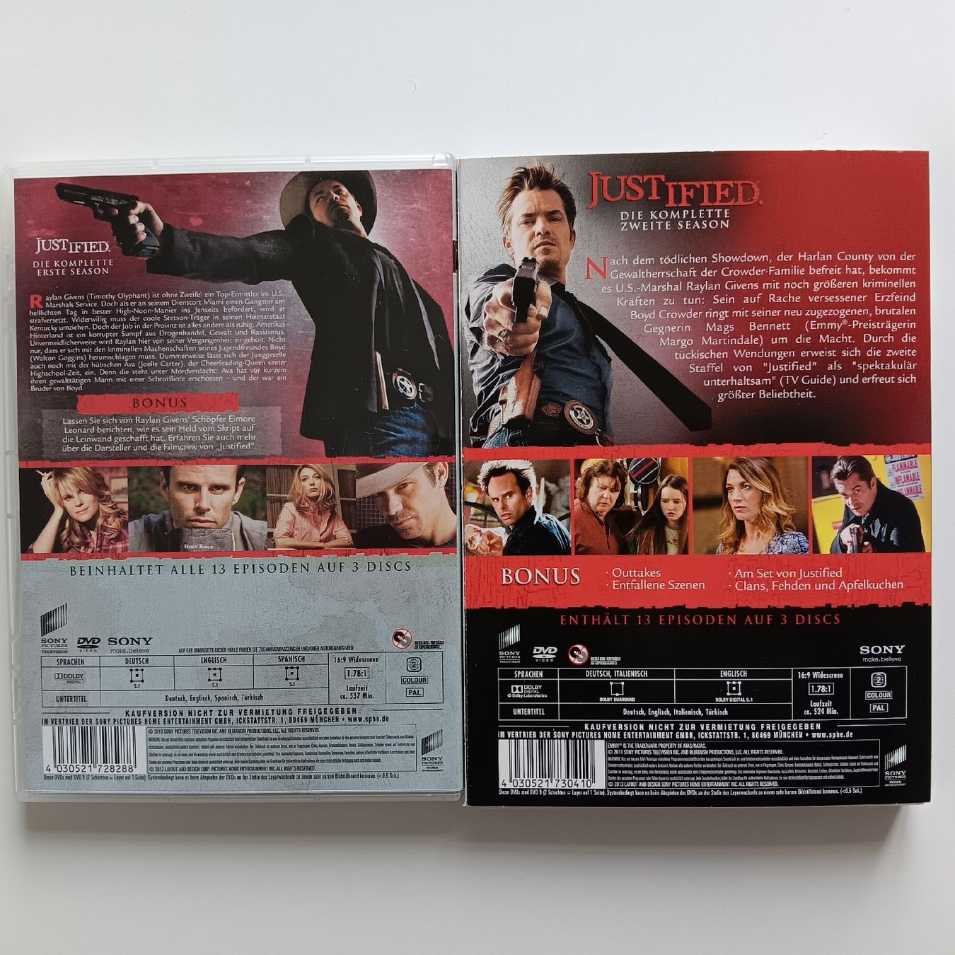 Alle DVDs: DVD Justified Staffeln 1 & 2 – Neu (gemäss Beschreibung) aus Chur von chr_b2cn 1