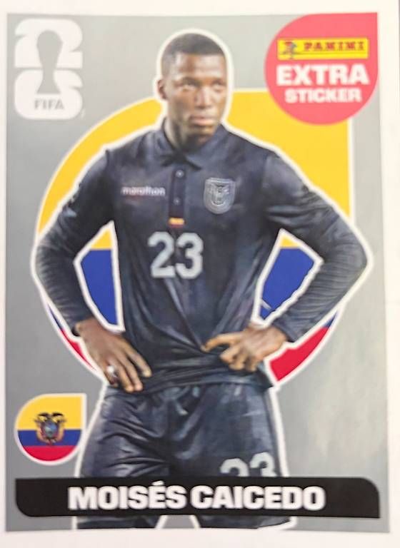 Cartes à collectionner: Original Panini WM2026 Extra Sticker "Moisés Caicedo" SILBER – D'occasion à Stäfa par Flyby