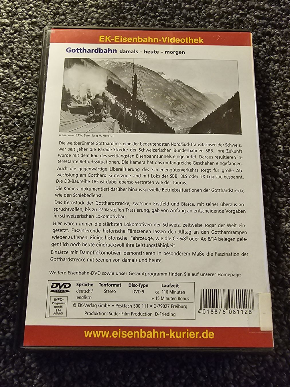 Tous les DVDs: Gotthardbahn Eisenbahn Romanik (21550) – D'occasion à Ruswil par jan_bxl5 1