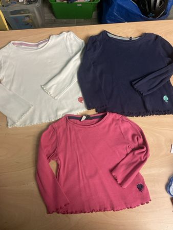 3 George Langarmshirts Gr. 80/86 Mädchen