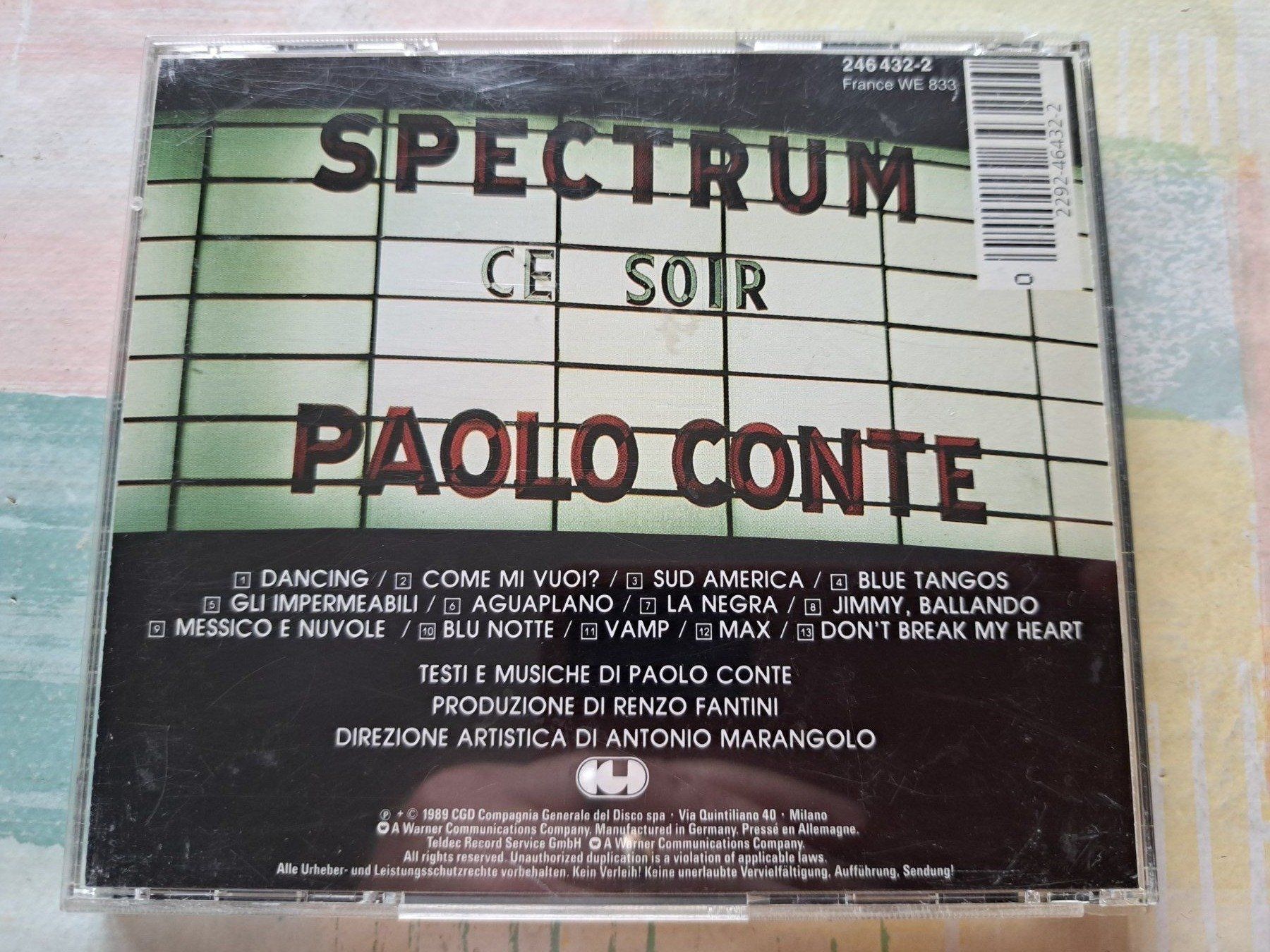 CD: Cd Paolo Conte - Live Spectrum  – Usato da Pully venduto da bro_n52j 1