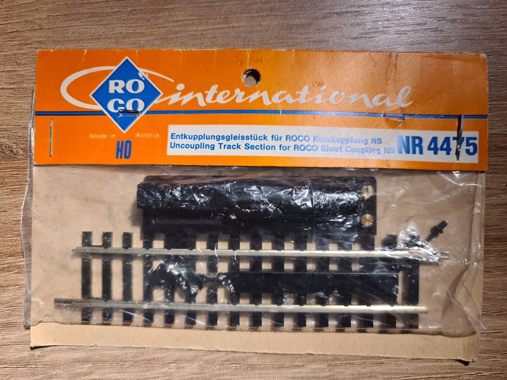 Entkupplungsgleisstück für Roco Kurzkupplung NS, Roco # 4475 (Gebraucht ...