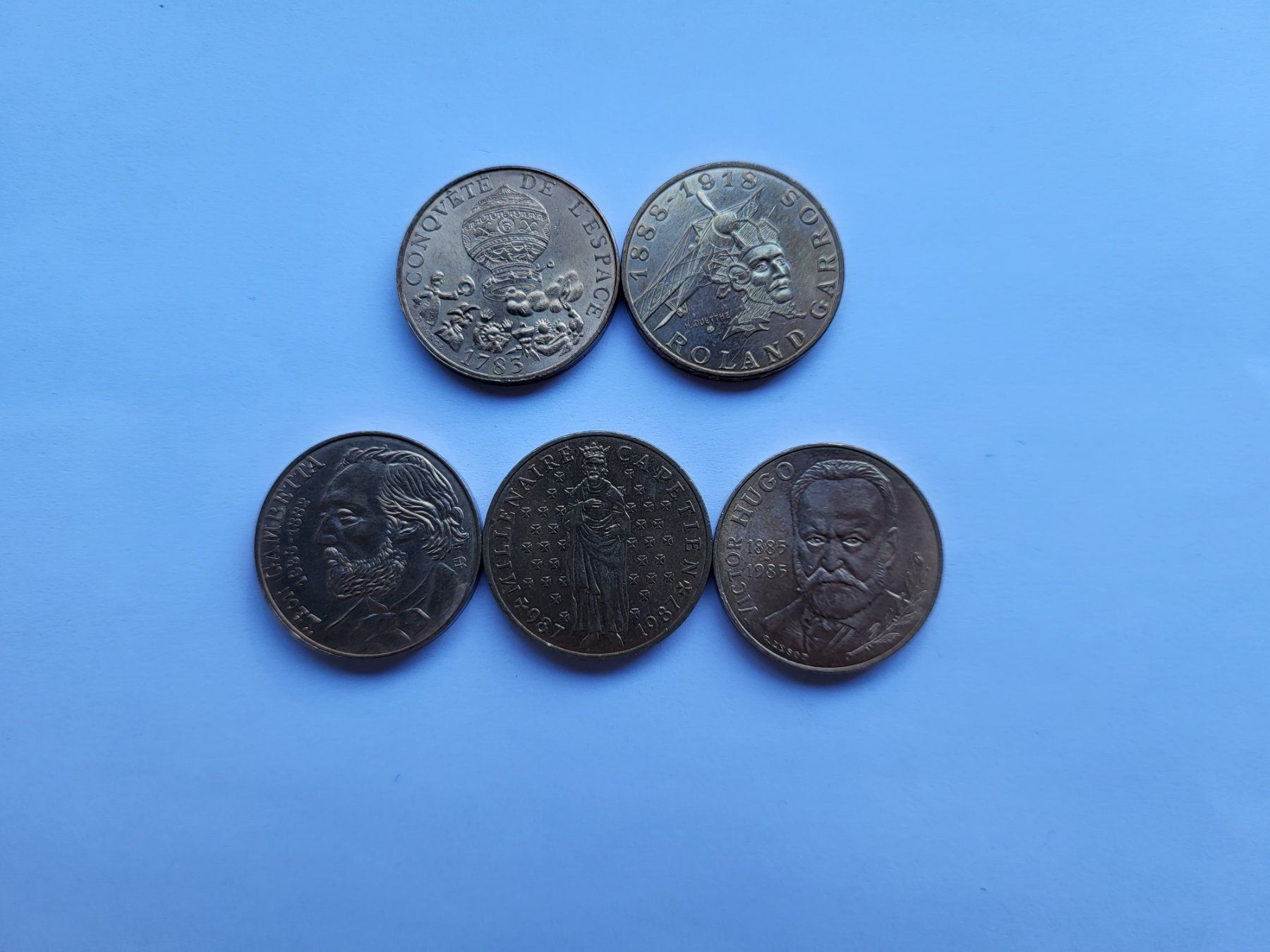 Alle Münzen: 5x 10 Francs Gedenkmünzen – Gebraucht aus Pravidondaz von LVtik 1