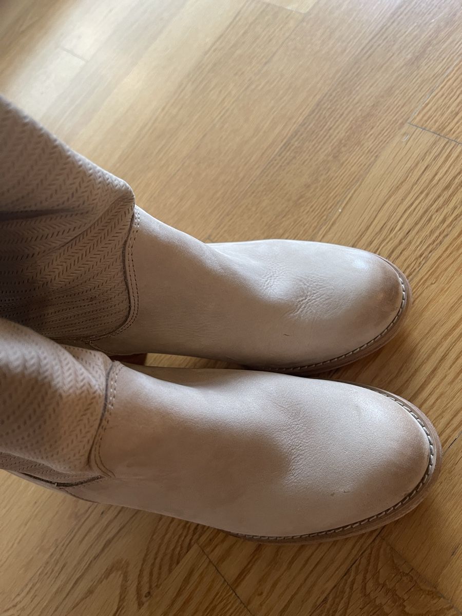 Scarpe da donna: Vera Gomma Lederstiefel beige Gr. 37 – Usato da Rüschlikon venduto da leo_mwz2 1