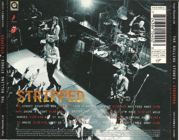 CD: the Rolling Stones - Stripped [Virgin] – Usato da Unterbäch venduto da kolbar 1