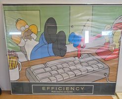 Die Simpsons Poster gerahmt - Homer "Efficiency"