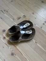 Sandale Birkenstock metallic Grösse 40 getragen