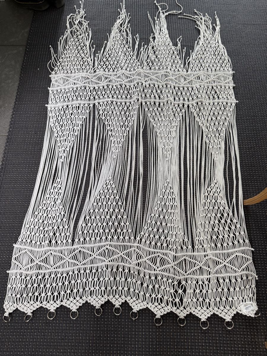Tende: Makramee Vorhang Baumwolle 180x105cm – Usato da Staufen venduto da Elina08 1