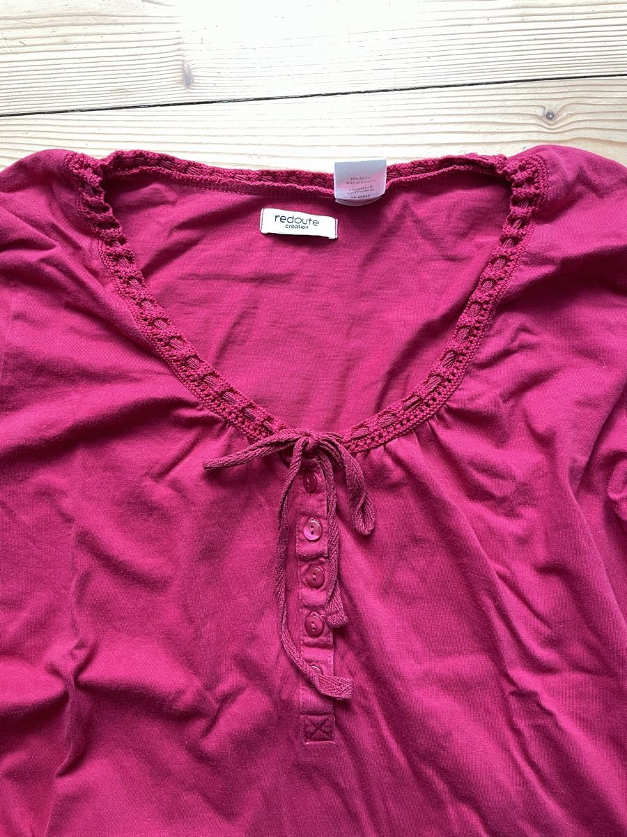 T-shirt: Langarm Shirt Baumwolle – Usato da Winterthur venduto da lynn.n7 2