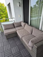 ---Ab 1Fr.---Lounge Sofa Rattan Optik Grau