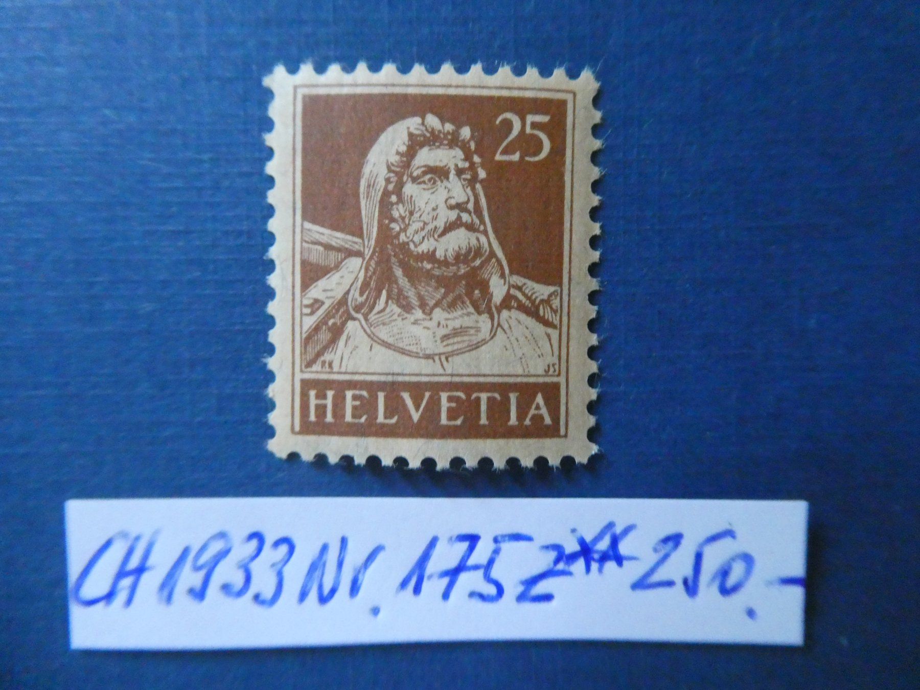 Tutti i francobolli: CH 1933 Nr. 175z postfrisch ** – Usato da Lausen venduto da Herbamare01