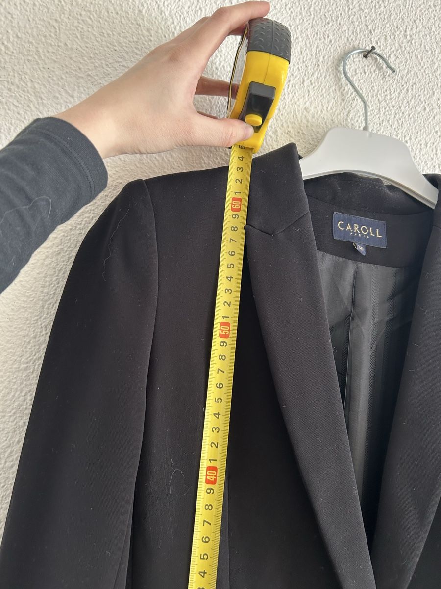 Caroll Giacche: Veste tailleur CAROLL noire - Taille 36 – Usato da Morges venduto da cat_6cm9 3