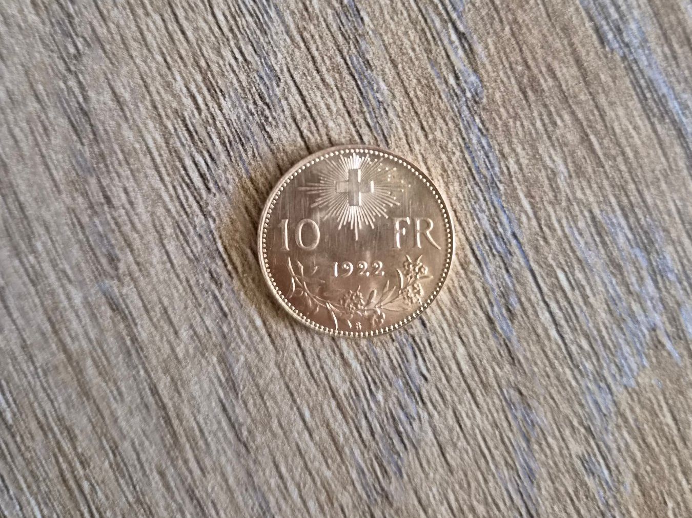 Alle Münzen: Moneta oro 10Fr 1922 – Gebraucht aus Balerna von tufrenci01